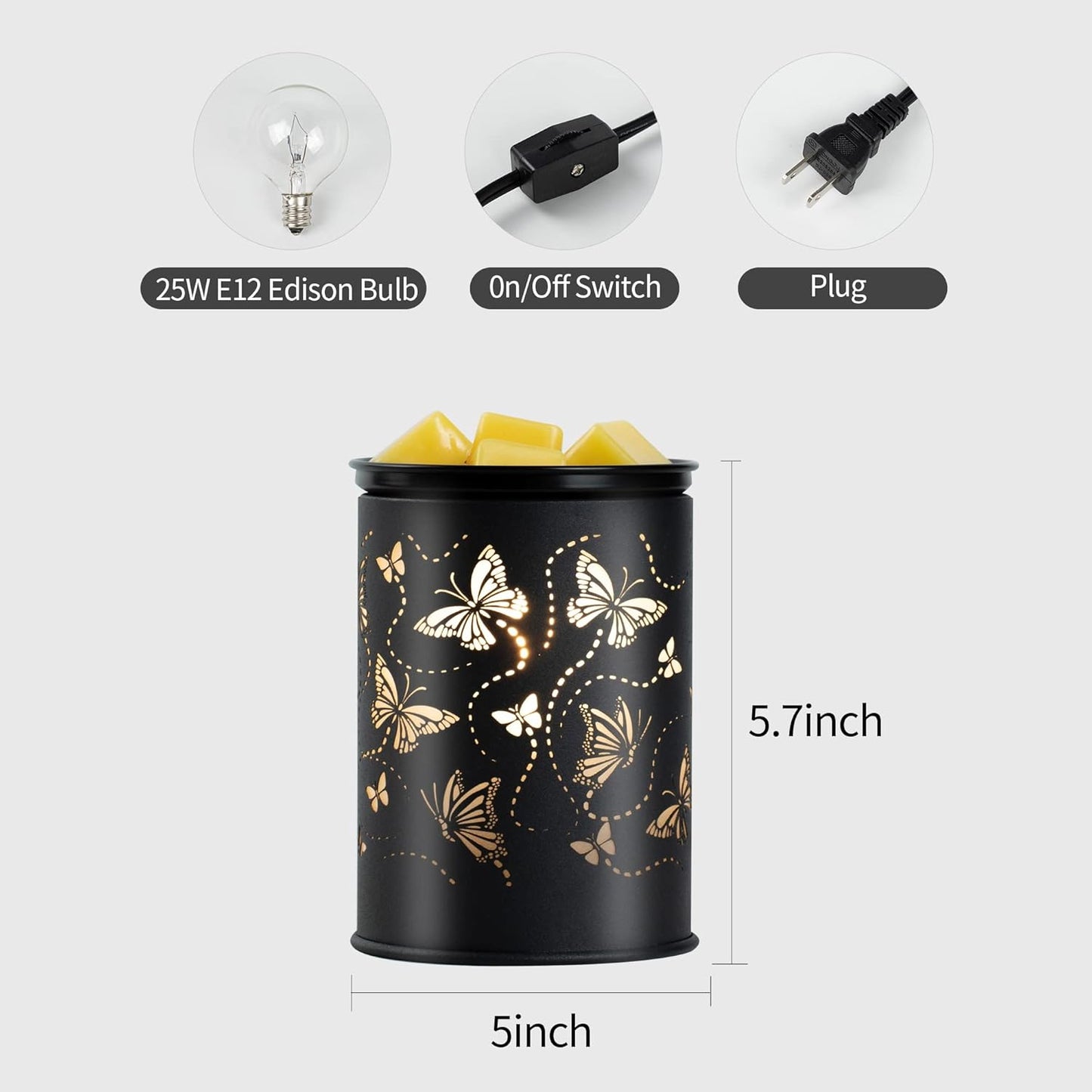 Quemador eléctrico de metal para Ossa WAx Melts