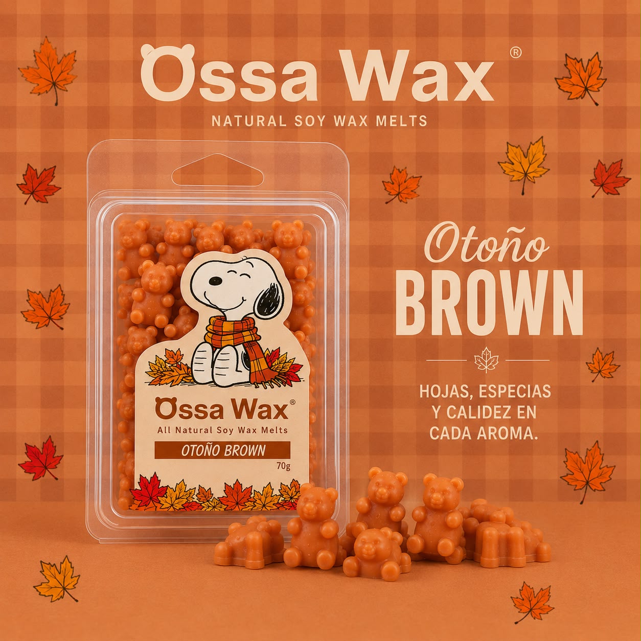 Ossa Wax Melts, "Otoño Brown"