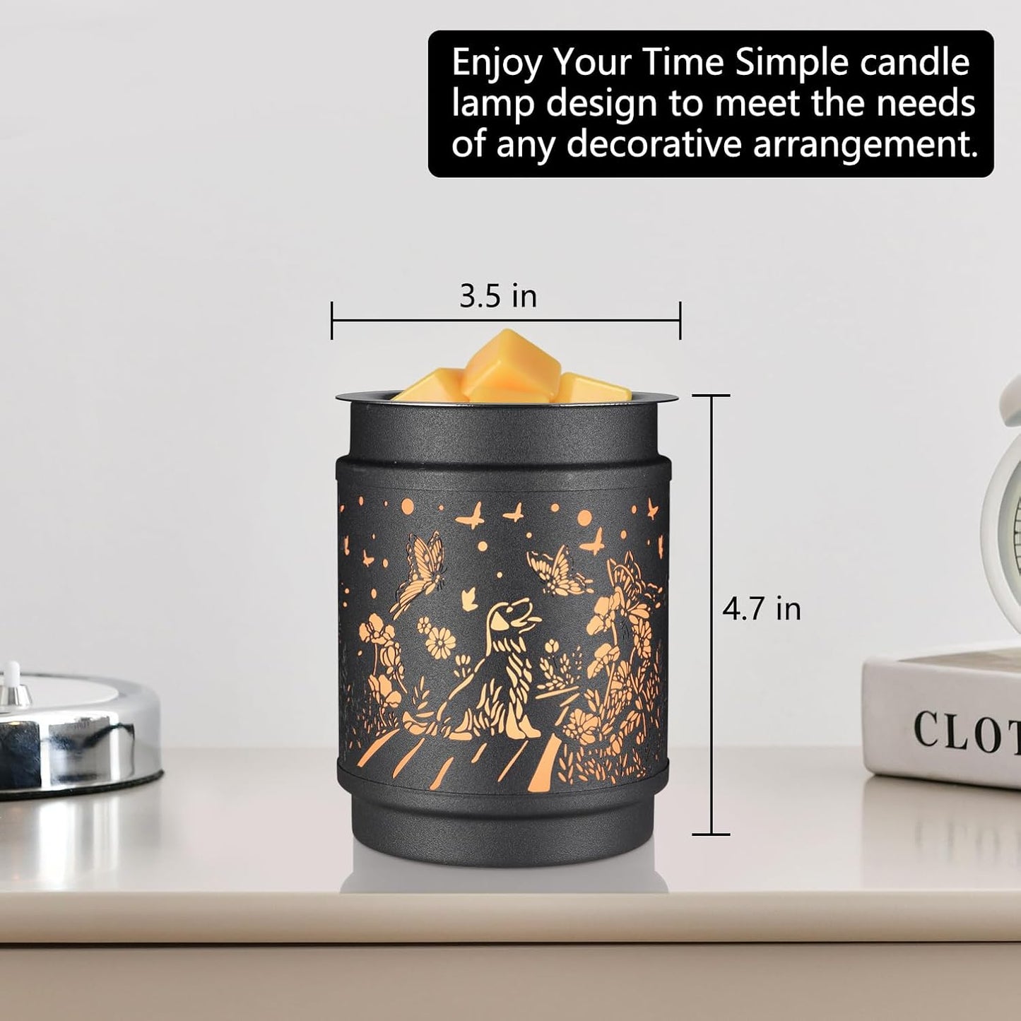 Quemador eléctrico de Ossa WAx Melts, diseño perrito