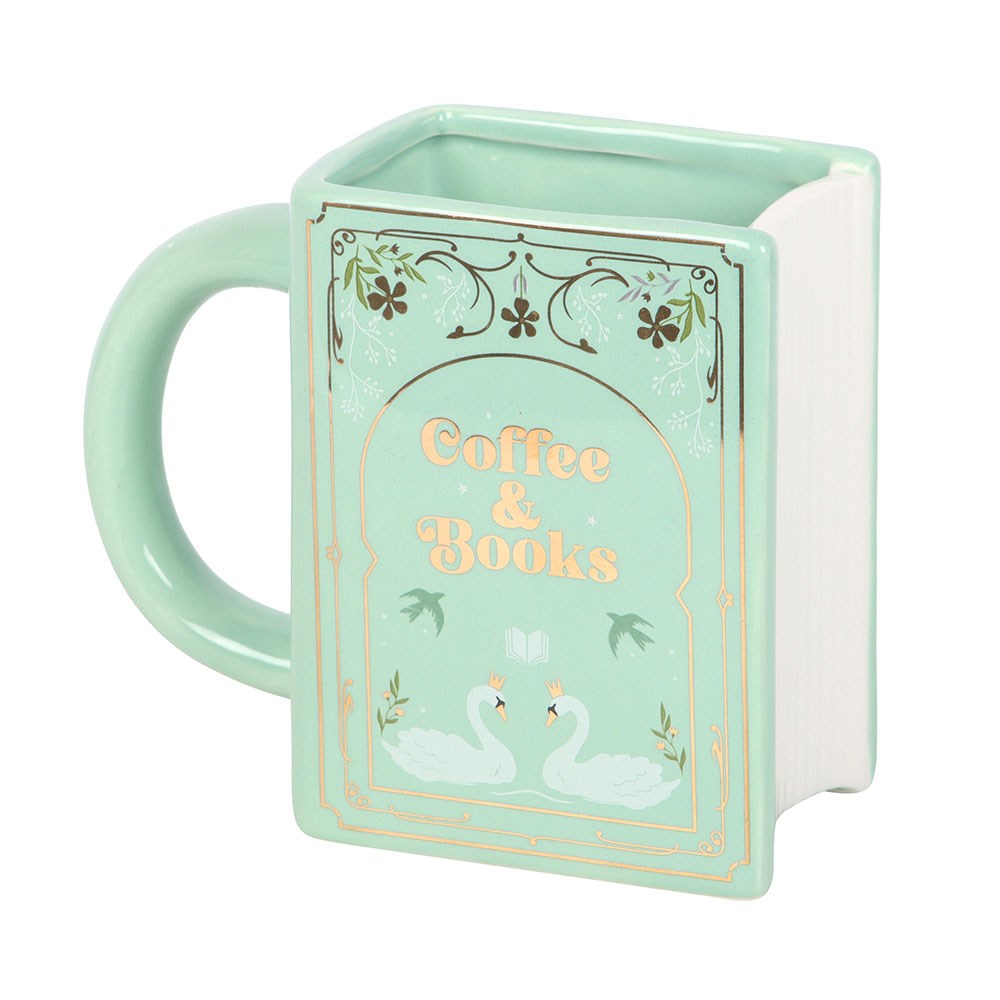 Taza de Cerámica "Café y Libros" 450 ml | El regalo perfecto para amantes de la lectura