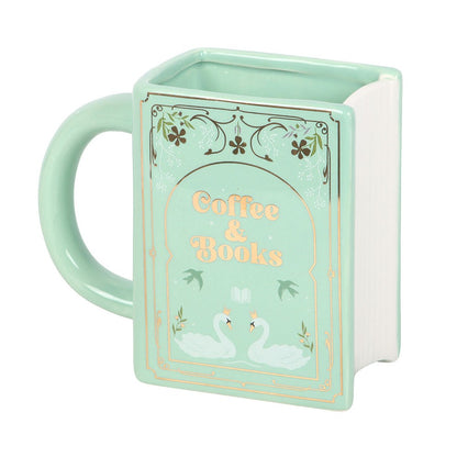 Taza de Cerámica "Café y Libros" 450 ml | El regalo perfecto para amantes de la lectura