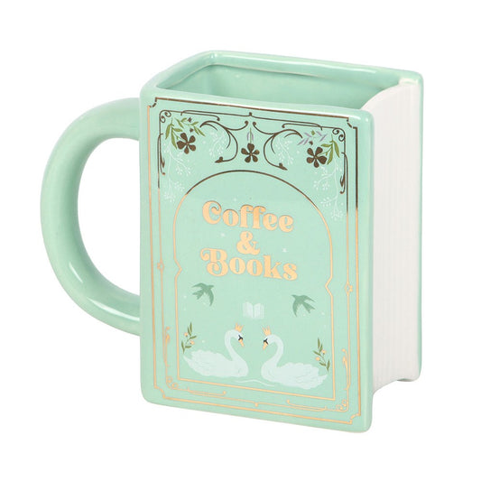 Taza de Cerámica "Café y Libros" 450 ml | El regalo perfecto para amantes de la lectura
