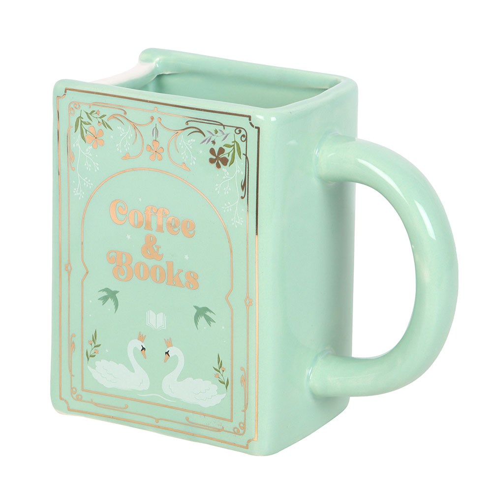 Taza de Cerámica "Café y Libros" 450 ml | El regalo perfecto para amantes de la lectura