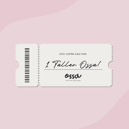 Ticket de Regalo para Talleres Ossa | Regala una Experiencia Creativa 🎁🕯️