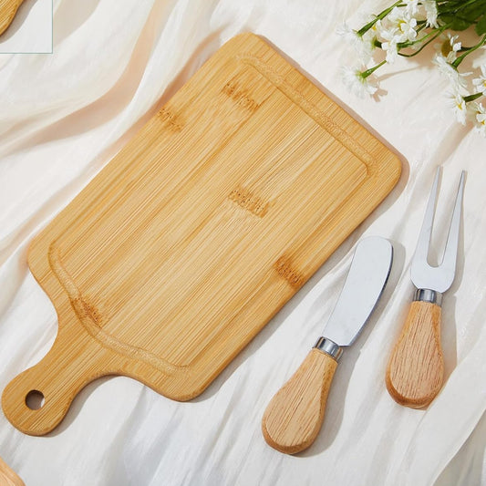 Tabla de queso cuadrada de madera