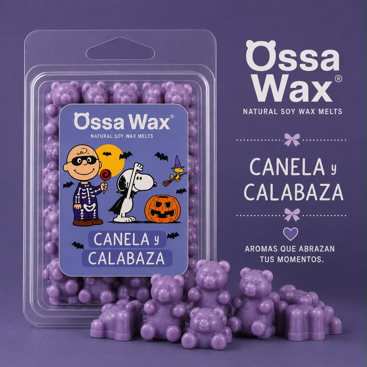 Ossa Wax Melts, "Canela y Calbaza"